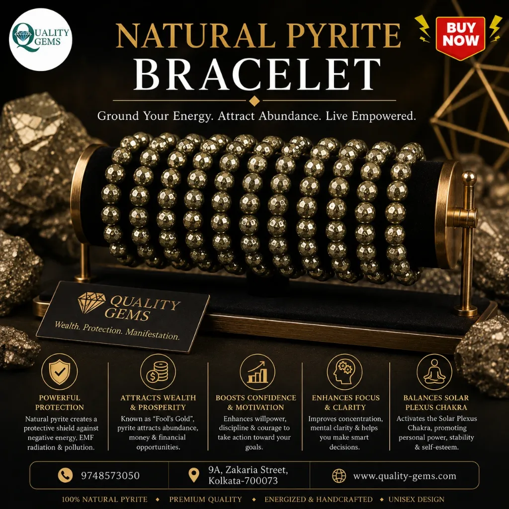 Cluster of Pyrite Bracelet.webp