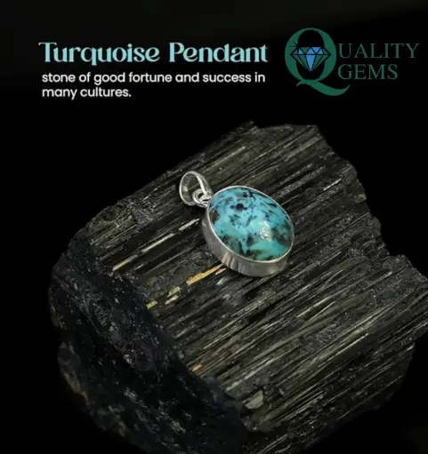 Turquoise Firoza Gemstone Pendant